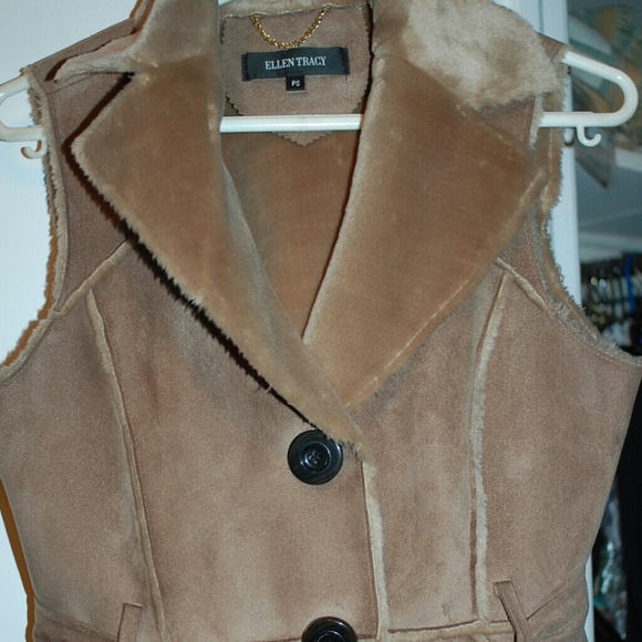 Ellen Tracy Faux Fur Vest