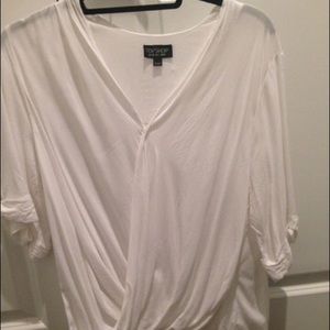 Topshop draped shirt