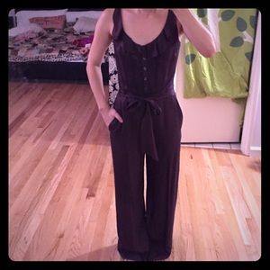 Anthropologie - sine brown jumpsuit, size 0