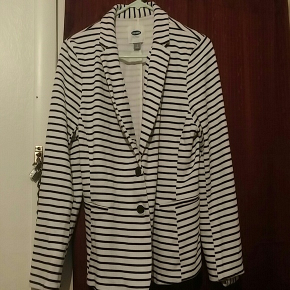 White and Blue Blazer