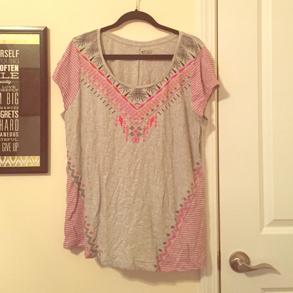 Short sleeve cotton blouse