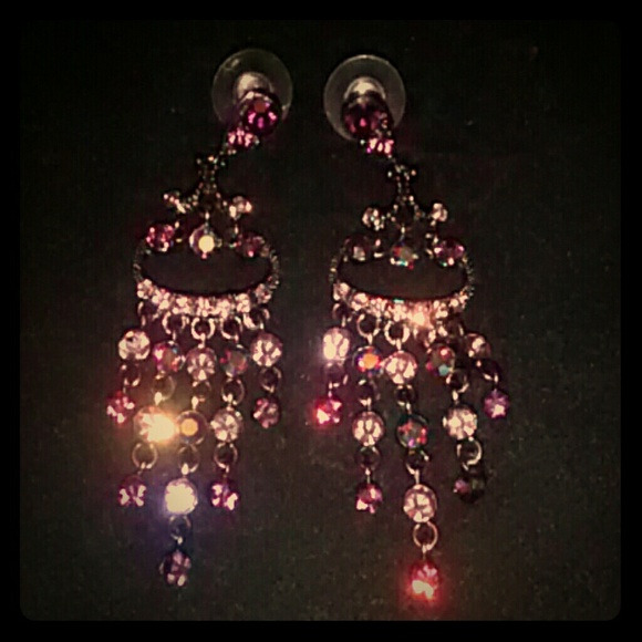 Pink Chandelier Earrings