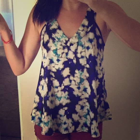 Silky racer back tank.