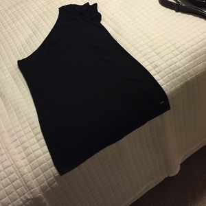 Victoria's Secret PINK One-Shoulder Black T-shirt