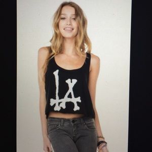 Brandy Melville LA bones tank top