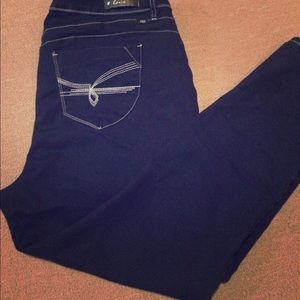 Dark blue stretch YMI Love jeans