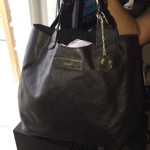 DKNY leather satchel bag
