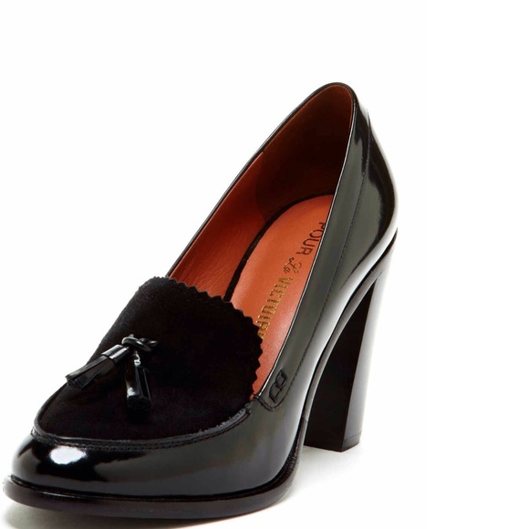 Leather-Suede pumps - Picture 3 of 4