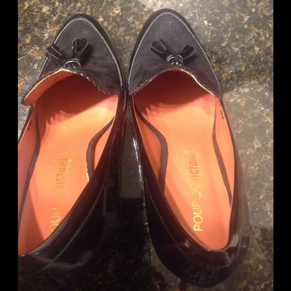 Leather-Suede pumps - Picture 4 of 4