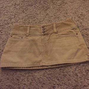 Abercrombie light brown corduroy short skirt