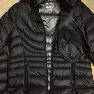 a.n.a Black Packable Premium Down Coat!
