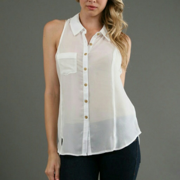 Free people slim chiffon top