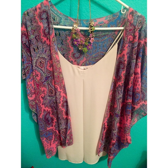 Pink Paisley Kimono - Small - NWOT