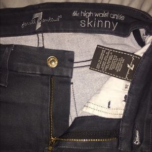 7 For All Mankind High Waist Ankle Skinny