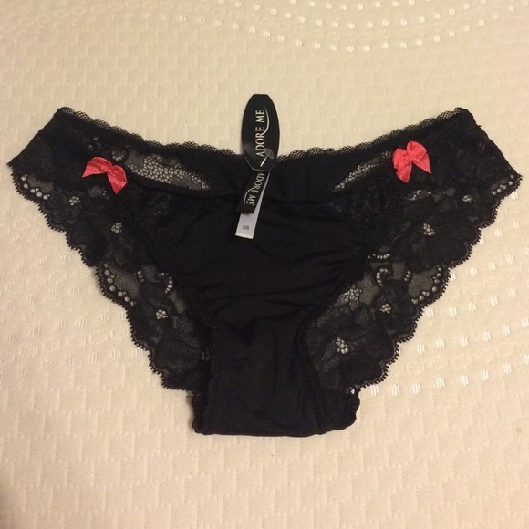 black lacy underwear