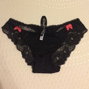 black lacy underwear