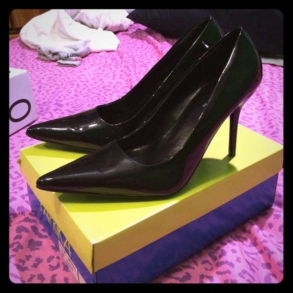 Sexy black stilettos