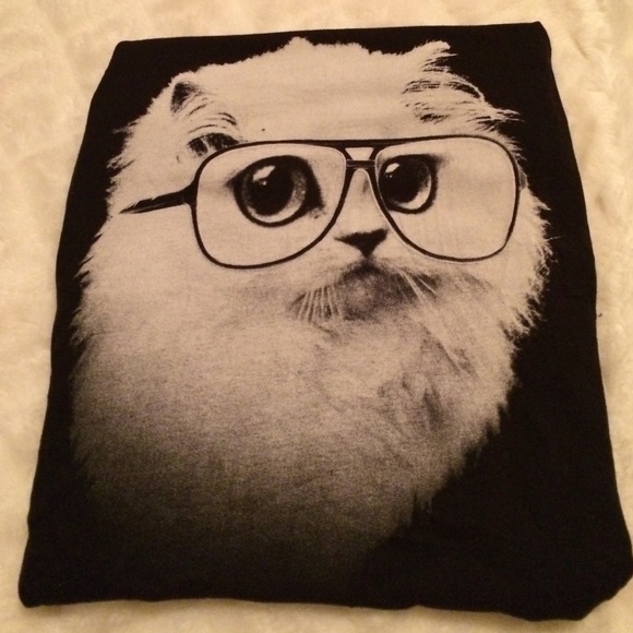 Cat With Glasses Shirt