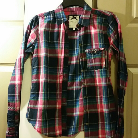 Pink/blue/green/white Gilly Hicks Flannel