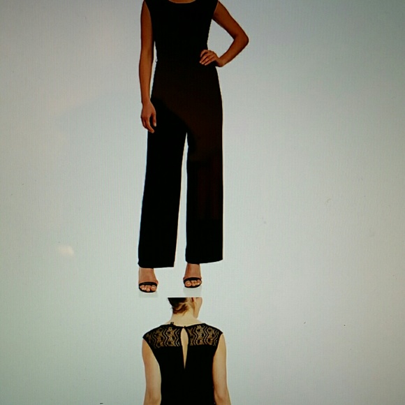 Black Jumpsuit Tie front