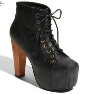 Jeffrey Campbell Lita black leather