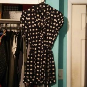 Black and white romper