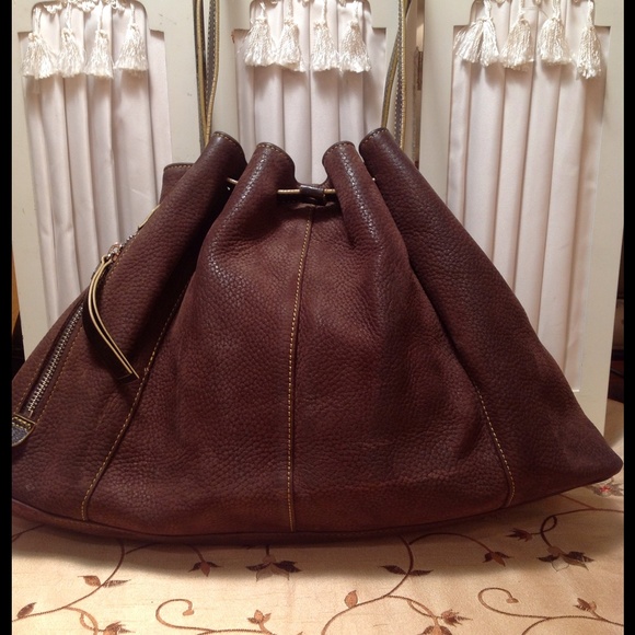 Kenneth Cole Brown Suede Satchel