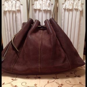 Kenneth Cole Brown Suede Satchel