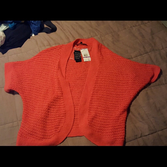 Bright orange Shaw/cover up