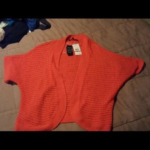Bright orange Shaw/cover up