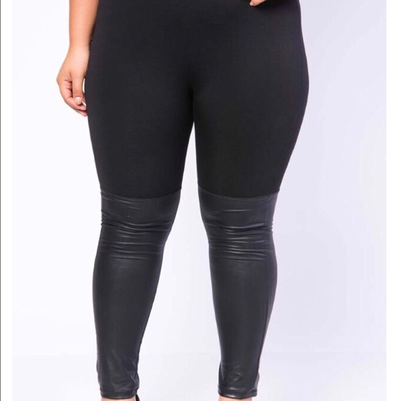 Fuax Trim Leggings