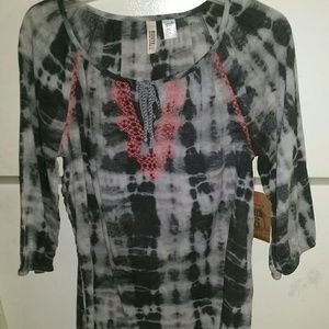 Route 66 Tie Dyed Top. Size Small