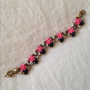 J. Crew floral statement bracelet