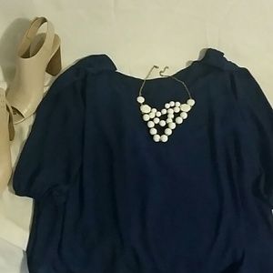 Womens boutique royal blue with 3/4 sleeve