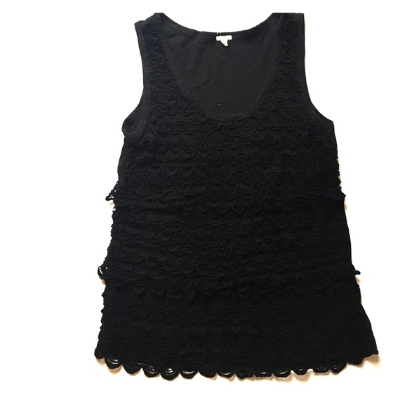 Jcrew tiered scallop tank