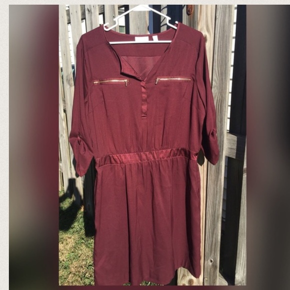 🌟HP 🌟Posh❤️ Fest 2015! Wine Colored dress
