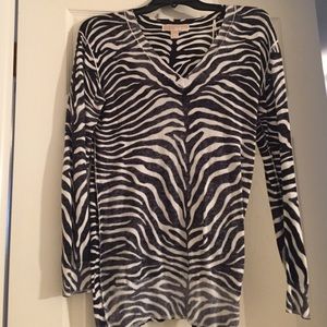 Michael Kors zebra top