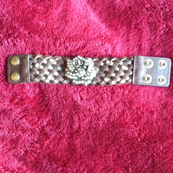 Leather braided bracelet