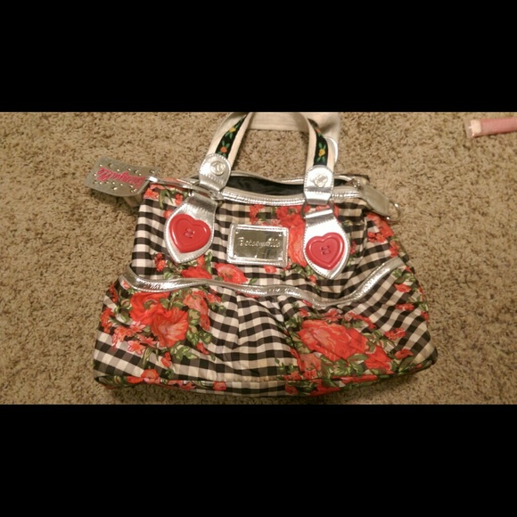 Betseyville Rose Gingham Hobo Purse