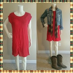 💥sold💥Red dress love 21