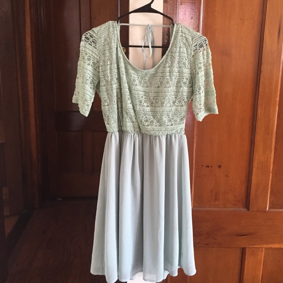 Sweet mint summer dress