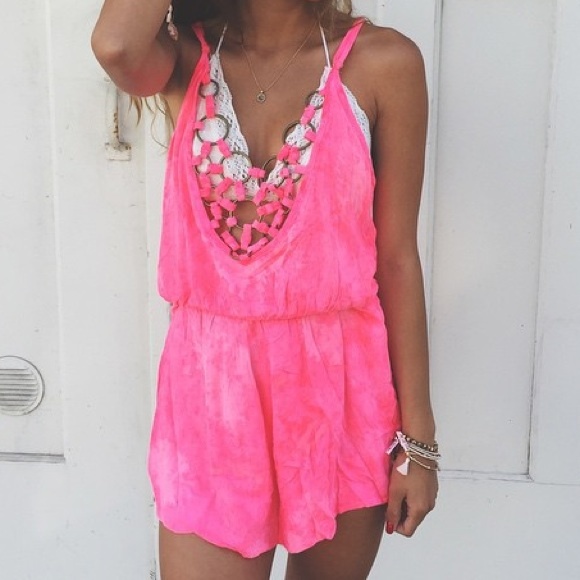 New LF Tie Dye Romper