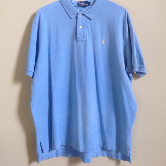 Men's light blue Ralph Lauren polo shirt XXL