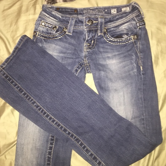 Size 24 miss me boot cut jeans!