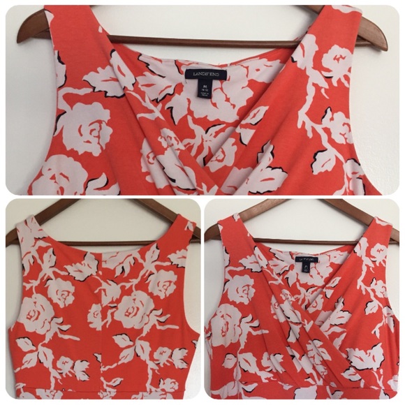 🚫Sold🚫Lands' End sundress sz M. Floral print! - Picture 3 of 4