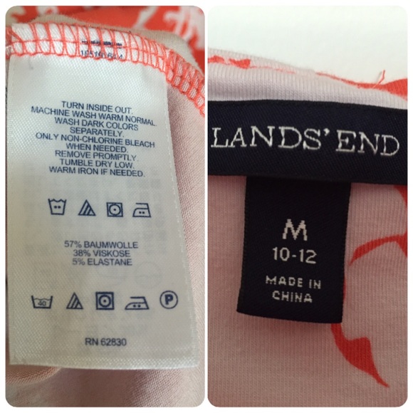 🚫Sold🚫Lands' End sundress sz M. Floral print! - Picture 4 of 4