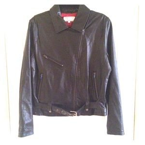 Wilsons Leather Black Moto Jacket XL BNWT