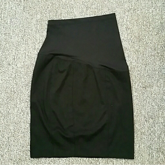 Black Maternity Pencil Skirt