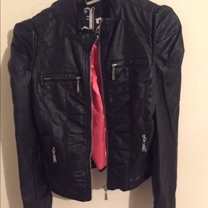 Faux leather jacket