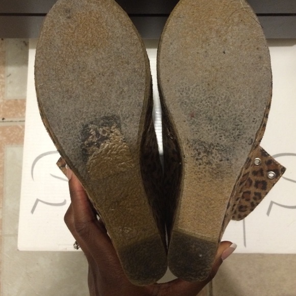 Forever 21 Leopard Wedge booties - Picture 3 of 4